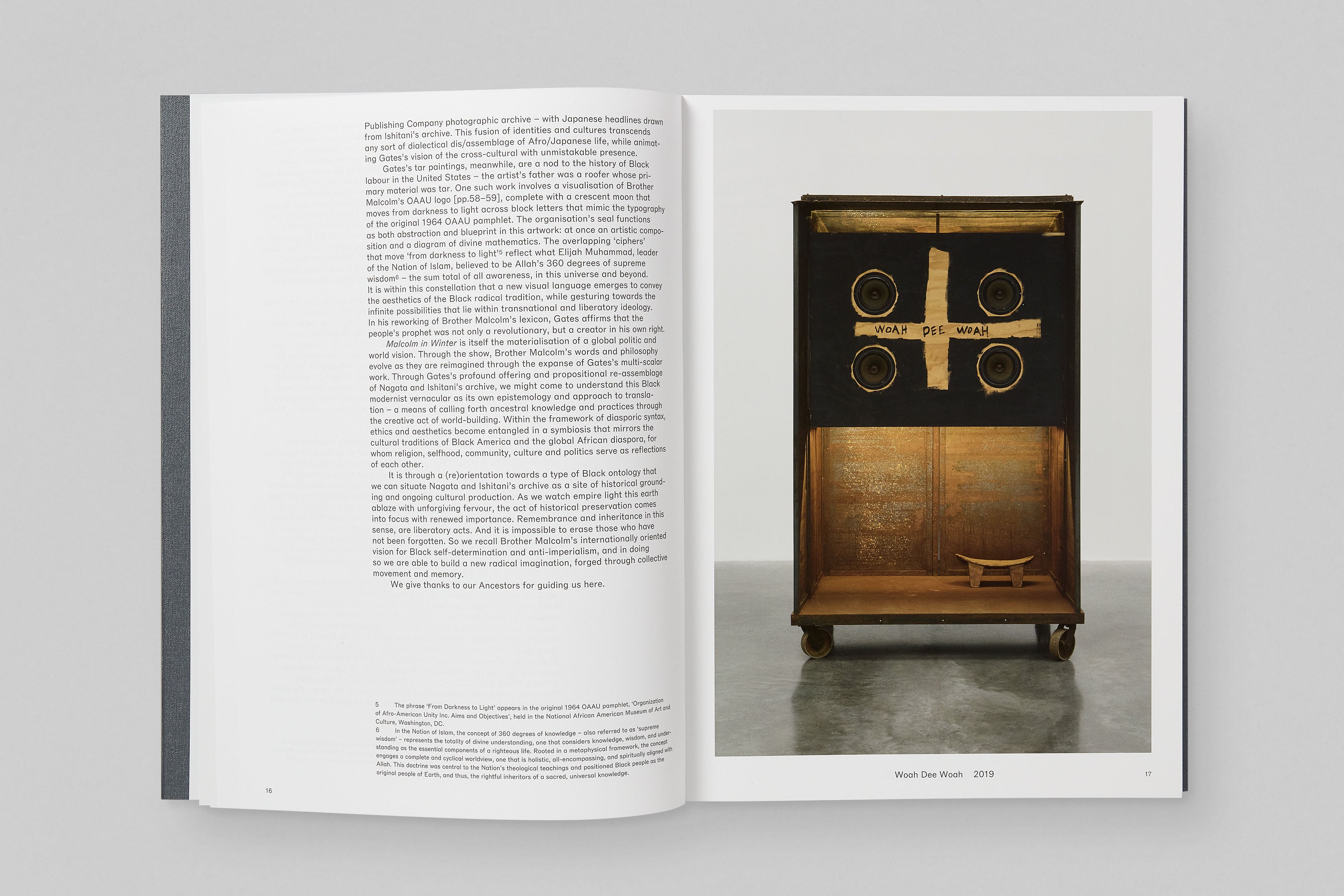 Theaster Gates ‘1965: Malcolm in Winter: A Translation Exercise’