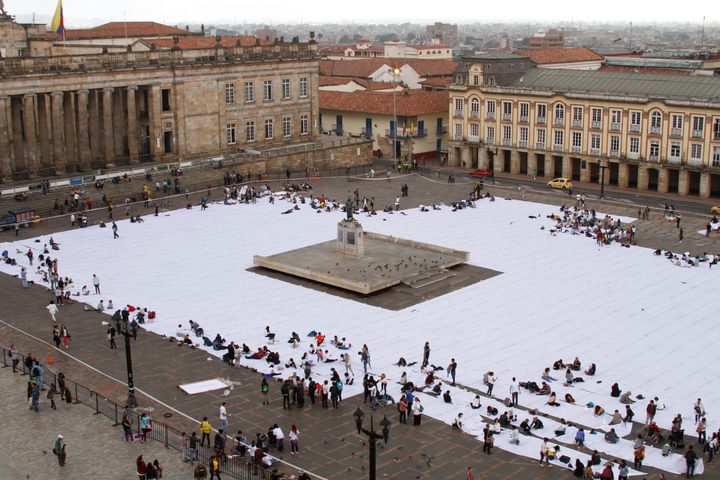 Doris Salcedo - 'Sumando Ausencias', Plaza Bolivar, Bogotá, Colombia - 1